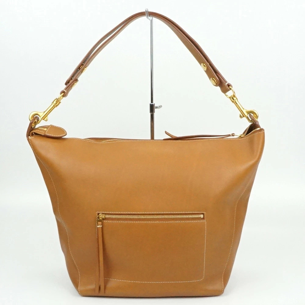 Celine Leather Hobo Bag Brown Shoulder Crossbody